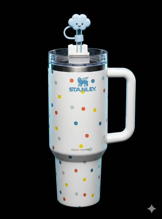 Bigman DaisyGlow Tumbler – Premium Vacuum Insulated Travel Mug with Handle & Straw | Floral Daisy Collection | Hot & Cold Drink Tumbler