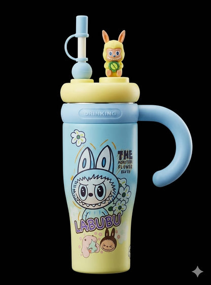 Bigman DreamBuddy Tumbler – Premium Kids Insulated Travel Cup with Handle & Straw | Cute Character Collection | Hot & Cold Drink Tumbler