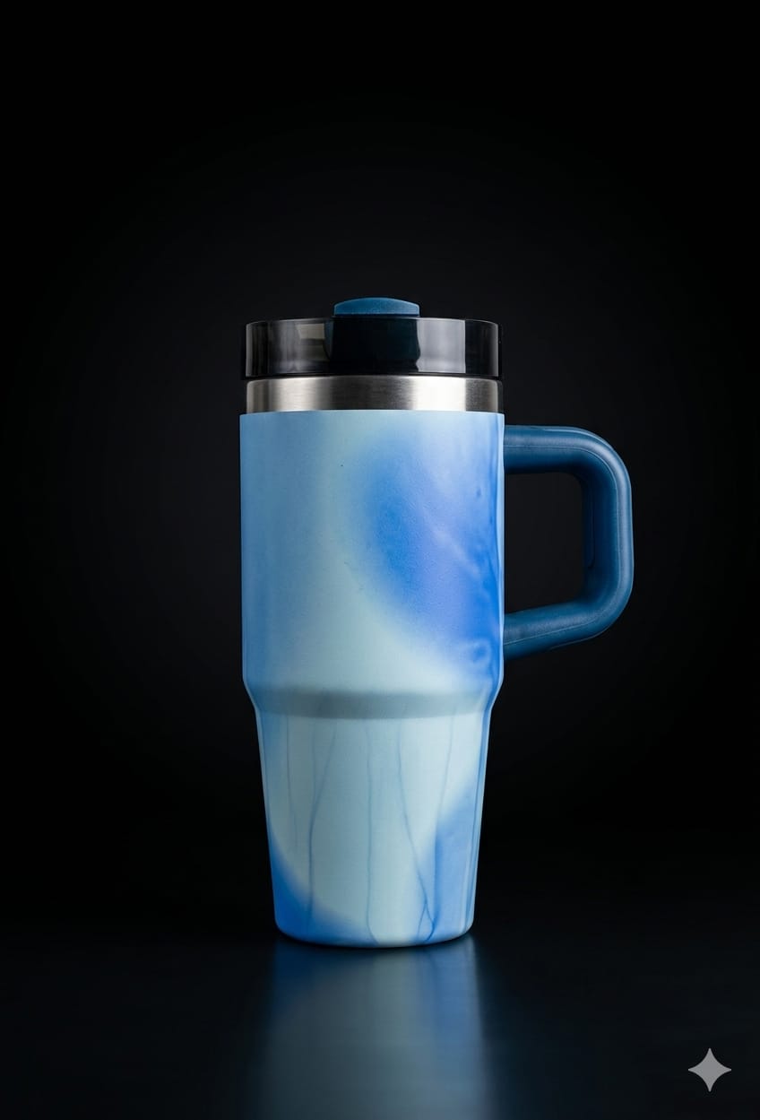 BIGMAN BlossomAura | 14oz Floral Tumbler