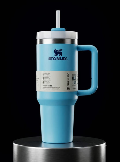 Bigman Sky Tumbler 40oz – Premium Stainless Steel Insulated Travel Mug with Handle & Straw