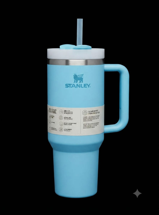 Bigman Sky Tumbler 40oz – Premium Stainless Steel Insulated Travel Mug with Handle & Straw