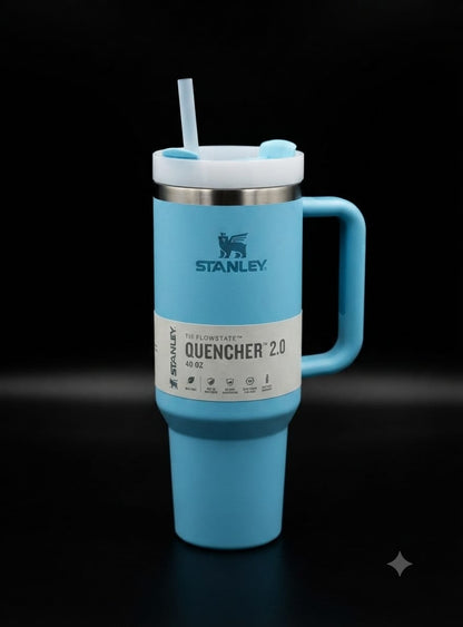 Bigman Sky Tumbler 40oz – Premium Stainless Steel Insulated Travel Mug with Handle & Straw
