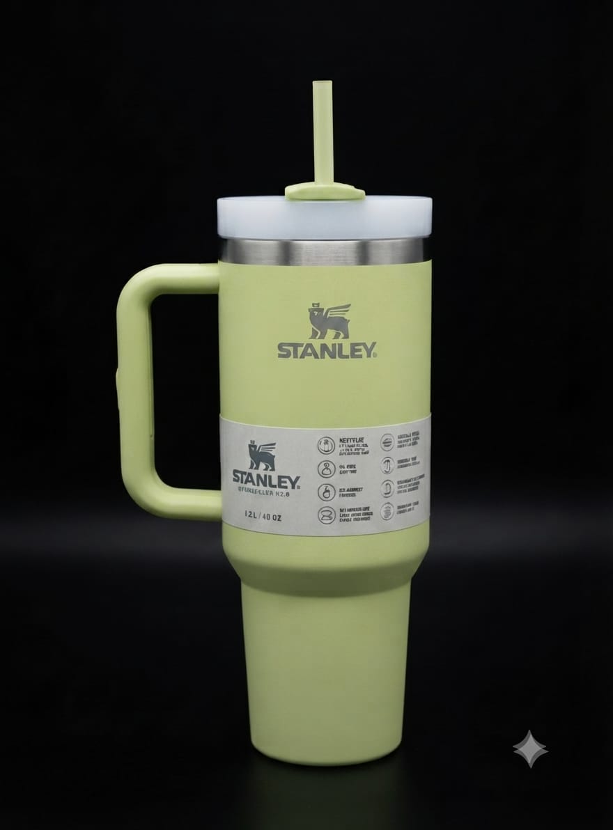 Bigman Mint Tumbler 40oz – Premium Stainless Steel Insulated Travel Mug with Handle & Straw ⭐