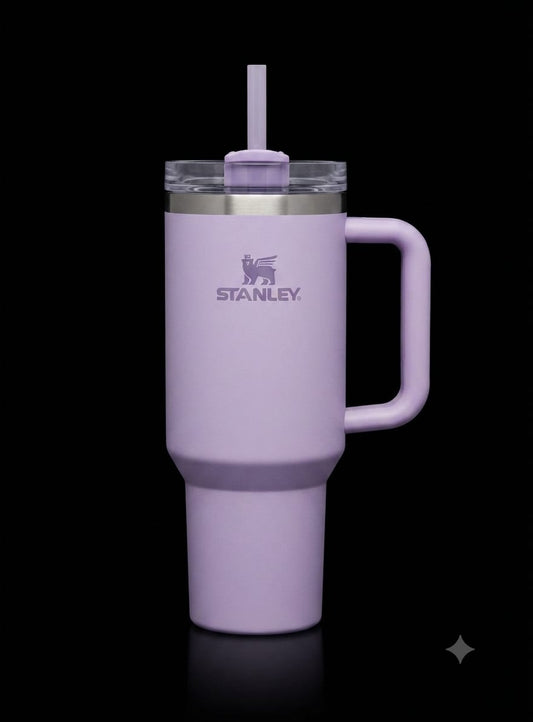 Bigman Lavender Tumbler 40oz – Premium Stainless Steel Insulated Travel Mug with Handle & Straw