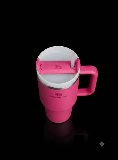 Bigman Blush Tumbler 40oz – Premium Stainless Steel Insulated Travel Mug with Handle & Straw