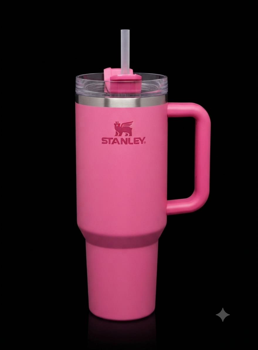 Bigman Bubblegum Tumbler 40oz – Premium Stainless Steel Insulated Travel Mug with Handle & Straw