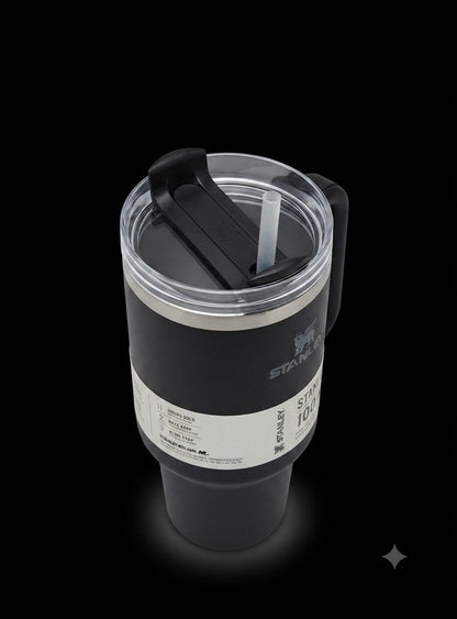 Bigman Onyx Tumbler 40oz – Premium Stainless Steel Insulated Travel Mug with Handle & Straw