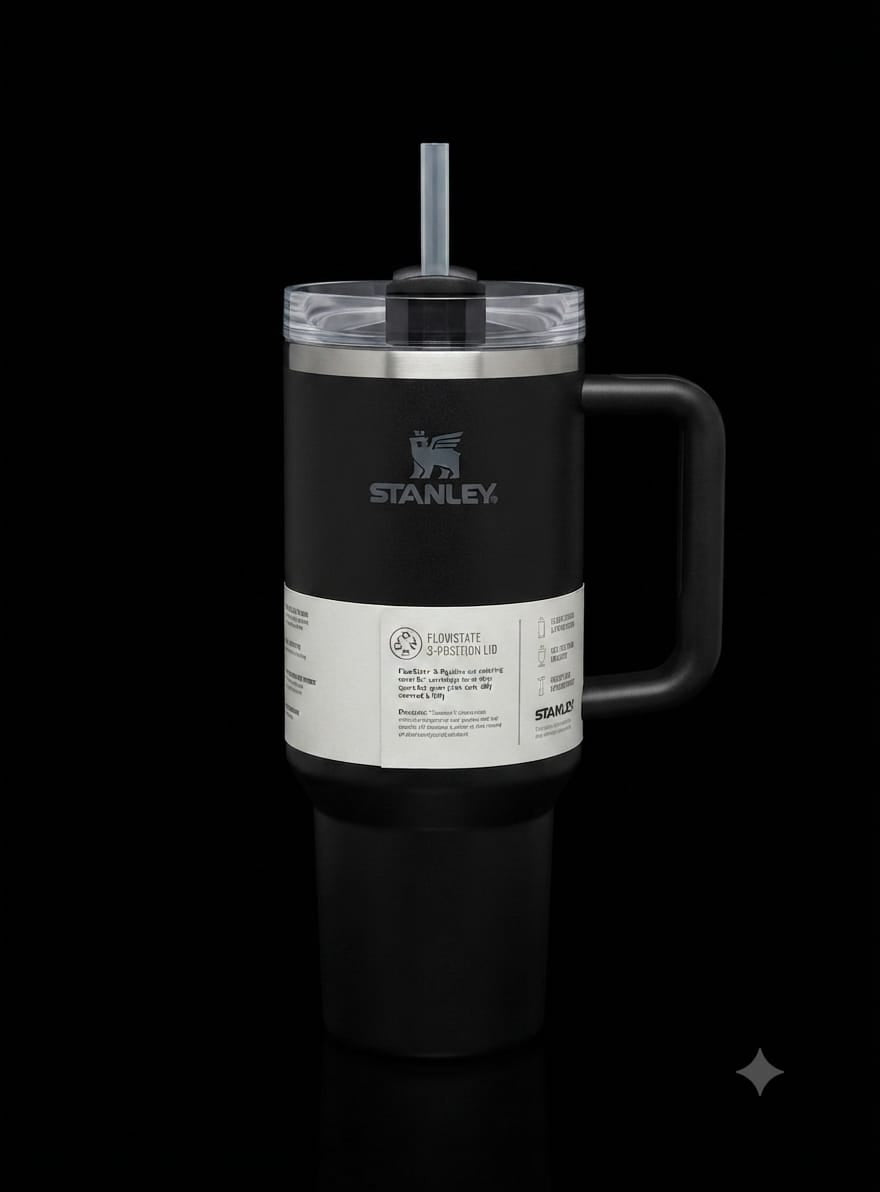 Bigman Onyx Tumbler 40oz – Premium Stainless Steel Insulated Travel Mug with Handle & Straw