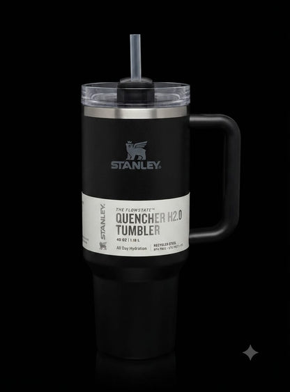 Bigman Onyx Tumbler 40oz – Premium Stainless Steel Insulated Travel Mug with Handle & Straw