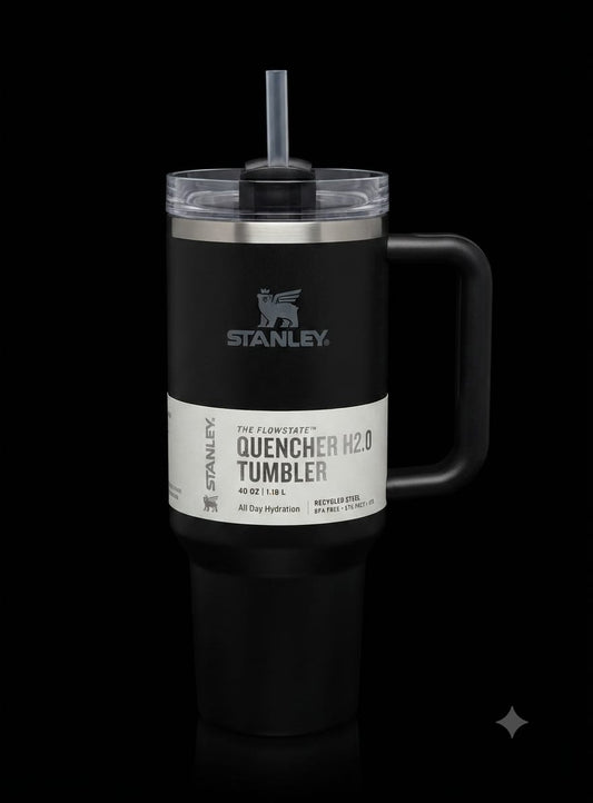 Bigman Onyx Tumbler 40oz – Premium Stainless Steel Insulated Travel Mug with Handle & Straw