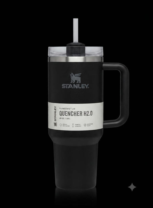 Bigman Onyx Tumbler 40oz – Premium Stainless Steel Insulated Travel Mug with Handle & Straw