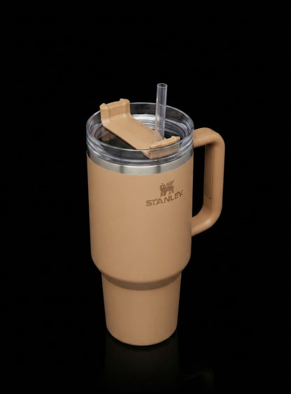 Bigman Mocha Tumbler 40oz – Premium Stainless Steel Insulated Travel Mug with Handle & Straw