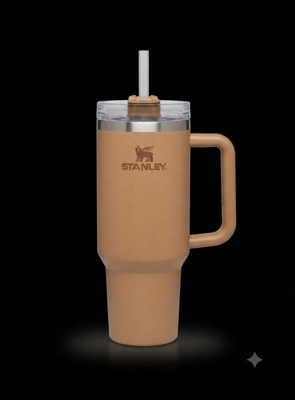 Bigman Mocha Tumbler 40oz – Premium Stainless Steel Insulated Travel Mug with Handle & Straw