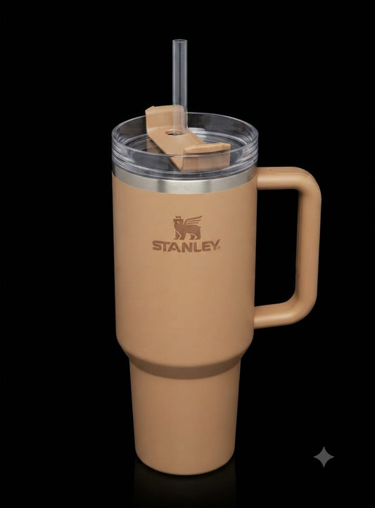 Bigman Mocha Tumbler 40oz – Premium Stainless Steel Insulated Travel Mug with Handle & Straw