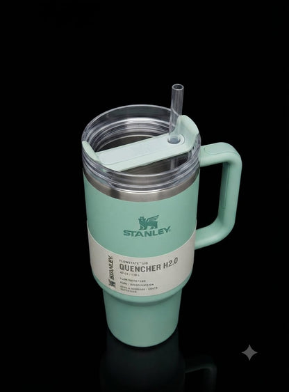 Bigman Aqua Tumbler 40oz – Premium Stainless Steel Insulated Travel Mug with Handle & Straw