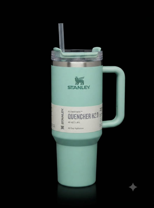 Bigman Aqua Tumbler 40oz – Premium Stainless Steel Insulated Travel Mug with Handle & Straw