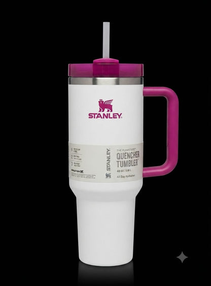 Bigman Pearl Tumbler 40oz – Premium Stainless Steel Insulated Travel Mug with Handle & Straw