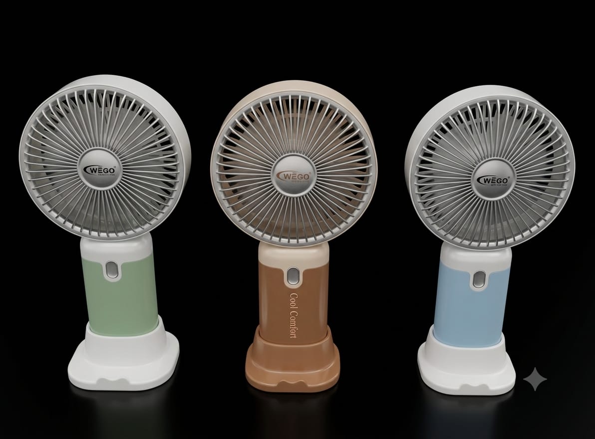 Bigman AirFlow Mini Fan – Rechargeable Portable Handheld & Desk Fan