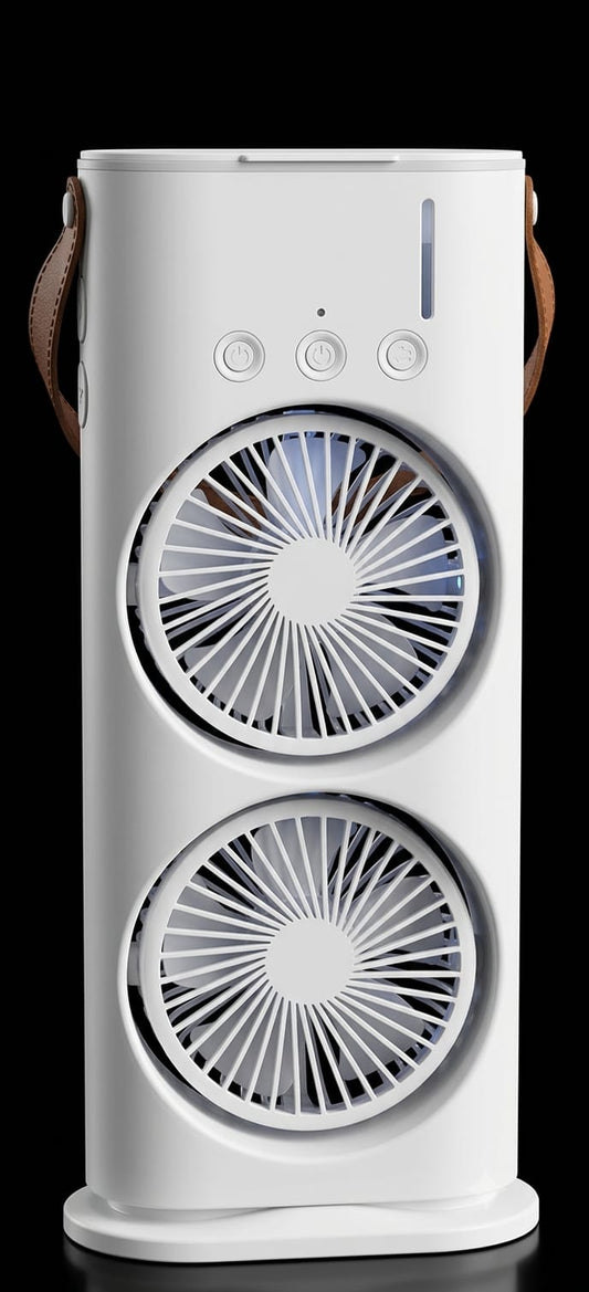 Bigman TwinCool Fan – Dual Rechargeable Portable Cooling Fan