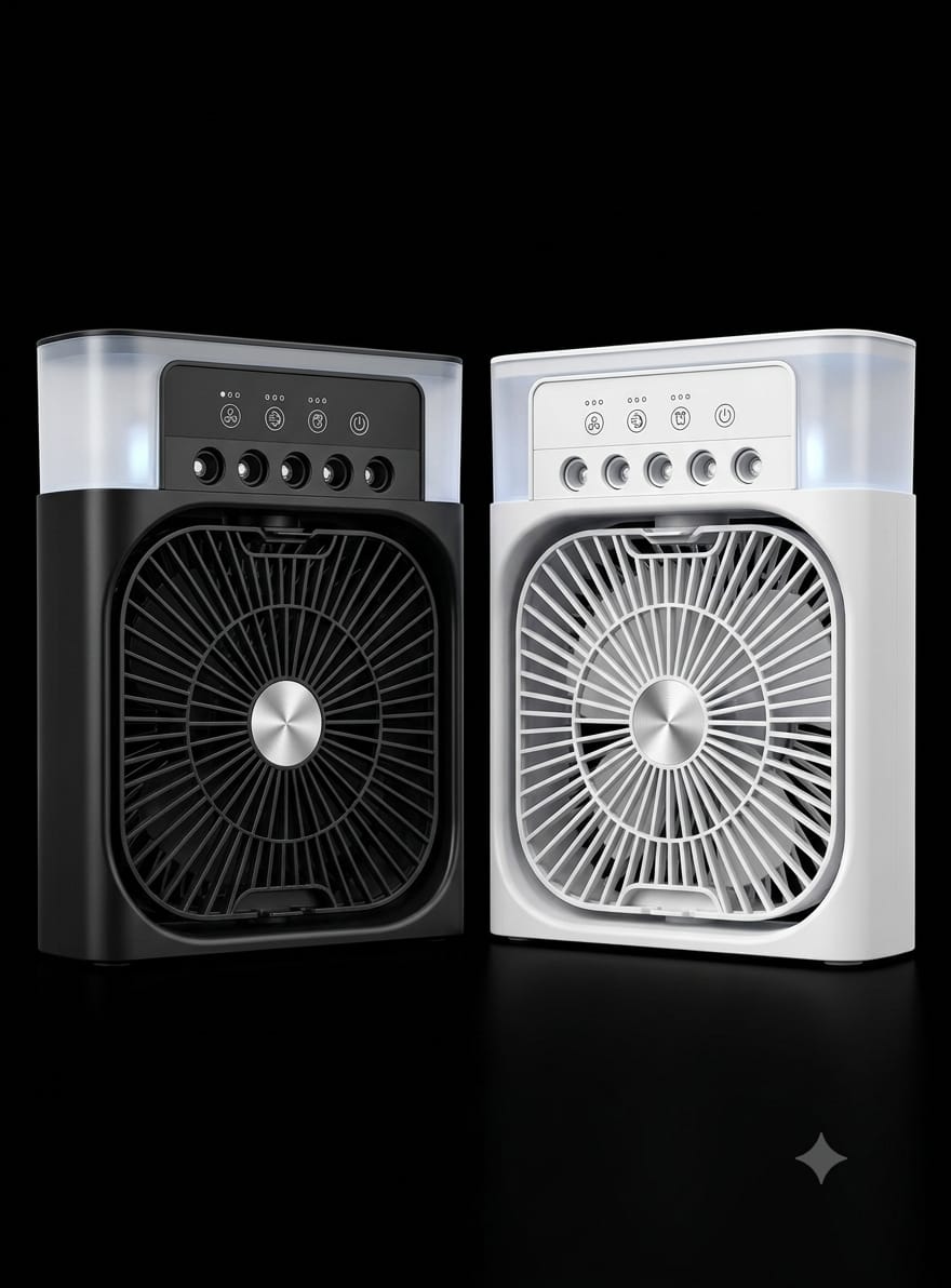 Bigman Arctic Air Fan – Rechargeable Desktop Cooling Fan with LED Light