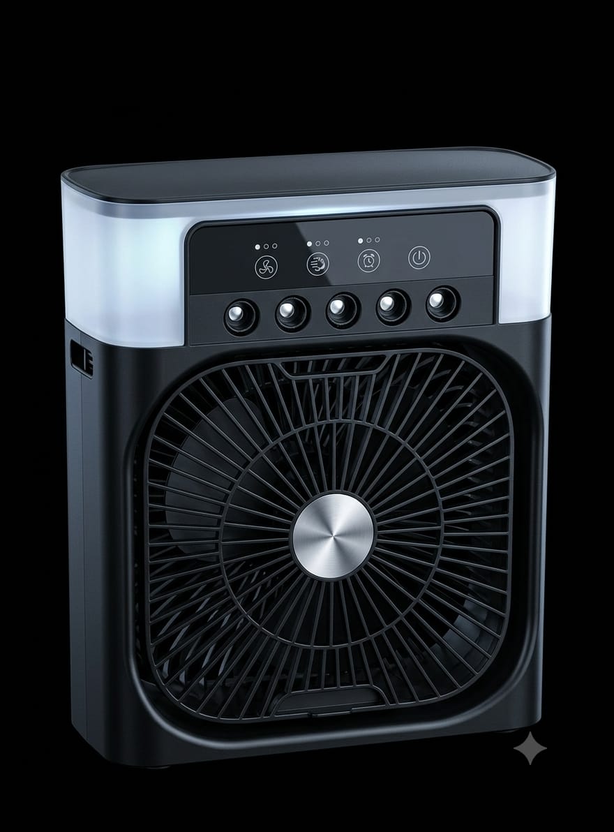 Bigman Arctic Air Fan – Rechargeable Desktop Cooling Fan with LED Light