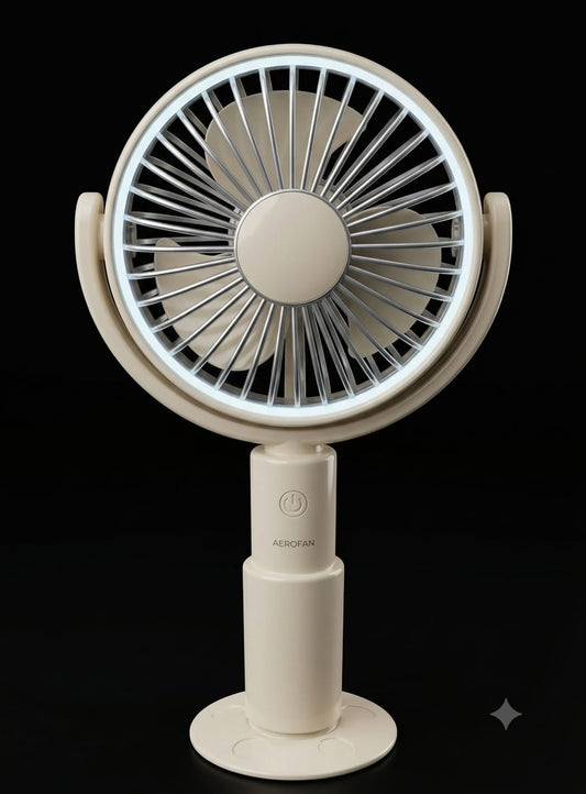 Bigman AeroStream Fan – Rechargeable Portable Handheld & Desk Fan
