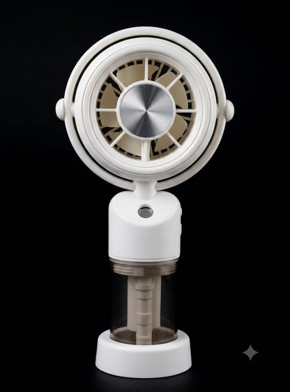 Bigman MistBreeze Fan – Rechargeable Portable Cooling Fan with Mist Spray & LED Light