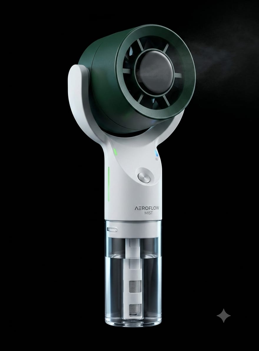 Bigman TurboMist Fan – Rechargeable Portable Mist Cooling Fan