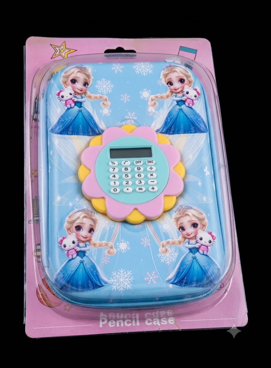Bigman Snow Princess Calculator Pencil Case