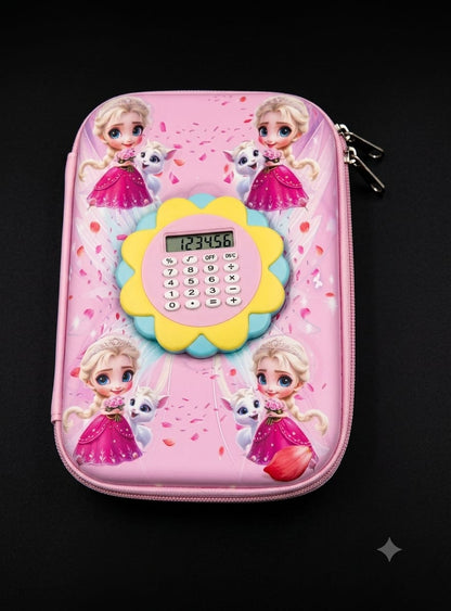 Bigman Blossom Princess Calculator Pencil Case