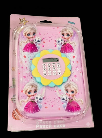 Bigman Blossom Princess Calculator Pencil Case