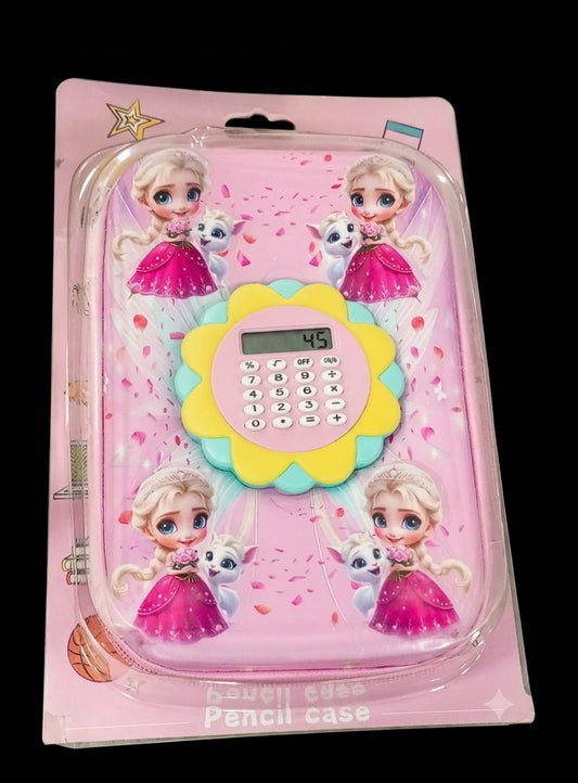 Bigman Blossom Princess Calculator Pencil Case