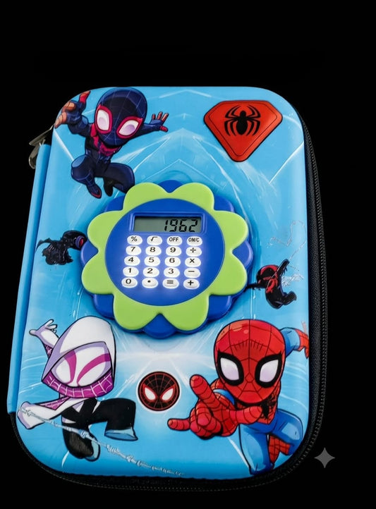 Bigman Spider Hero Calculator Pencil Case