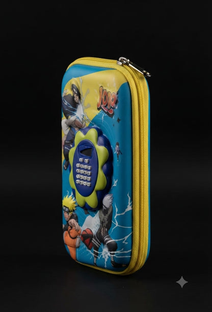 Bigman Ninja Hero Calculator Pencil Case – Blue & Yellow Edition
