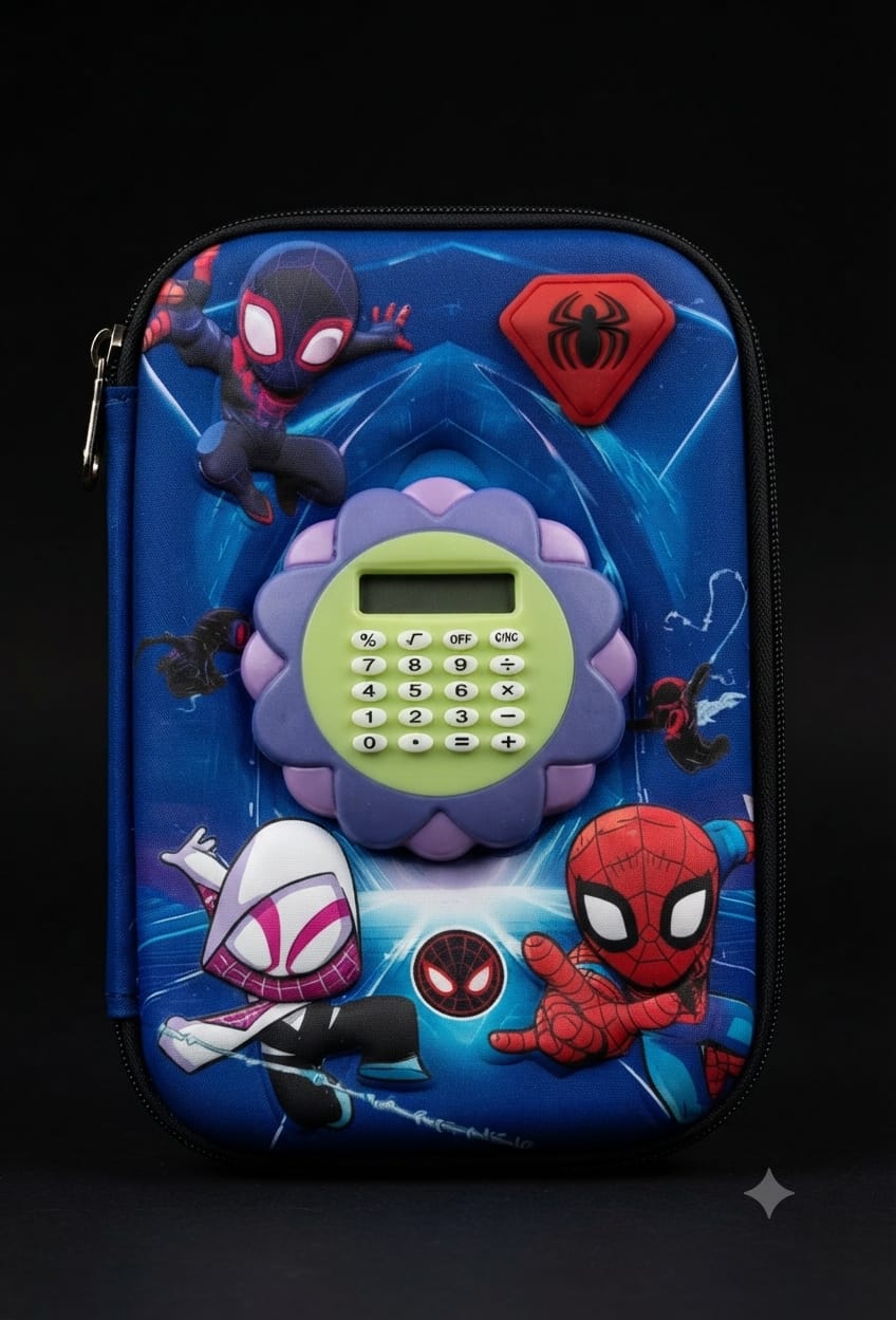 Bigman Spider Adventure Calculator Pencil Case