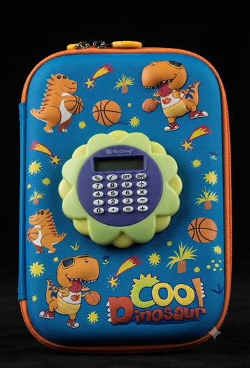 Bigman Cool Dinosaur | Calculator Pencil Case