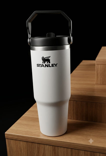 Bigman Premium Stainless Steel Insulated Tumbler with Handle | Hot & Cold Travel Mug | Leakproof
