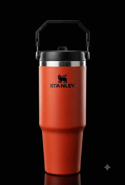 Bigman Premium Stainless Steel Insulated Tumbler with Handle | Hot & Cold Travel Mug | Leakproof