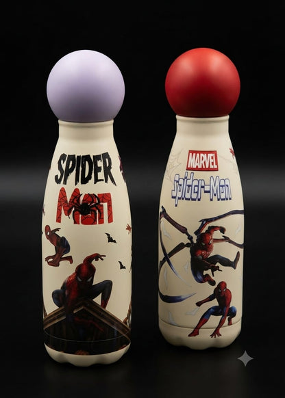 Bigman Spider Hero Kids Stainless Steel Water Bottle | Insulated Hot & Cold Flask