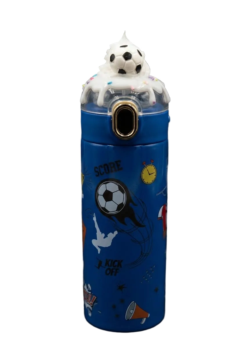 BIGMAN Kids Football | Flip-Top Insulated Bottle