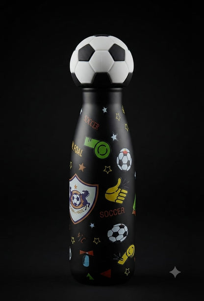 Bigman Kids Football Stainless Steel Water Bottle | Insulated Hot & Cold Bottle
