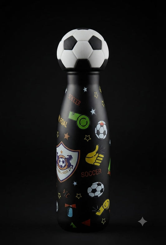 Bigman Kids Football Stainless Steel Water Bottle | Insulated Hot & Cold Bottle