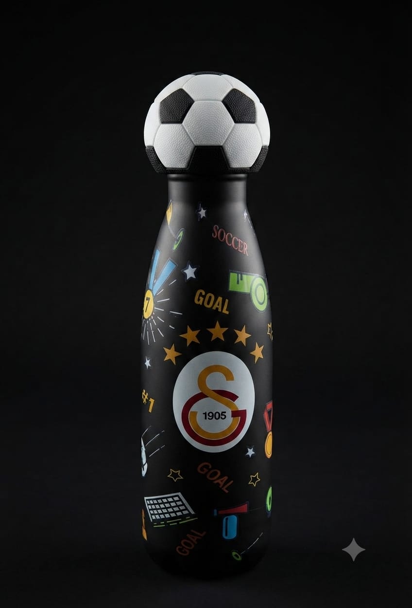 Bigman Kids Football Stainless Steel Water Bottle | Insulated Hot & Cold Bottle