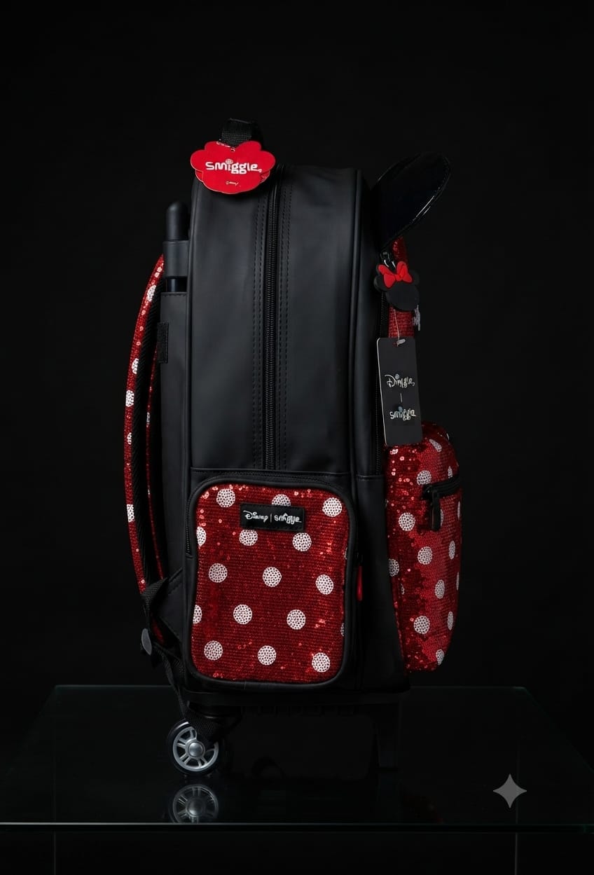 Bigman Minnie Mouse Sequin Kids School Backpack