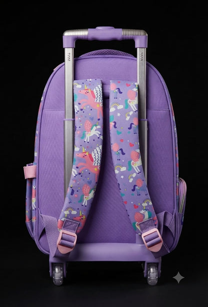 Bigman Unicorn Trolley School Backpack for Girls