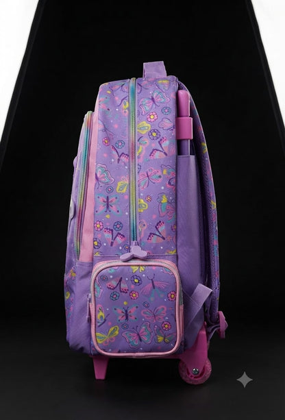 Bigman Butterfly Trolley School Backpack for Girls