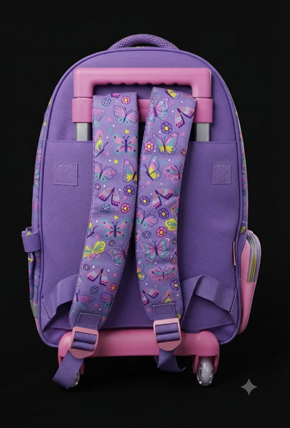 Bigman Butterfly Trolley School Backpack for Girls
