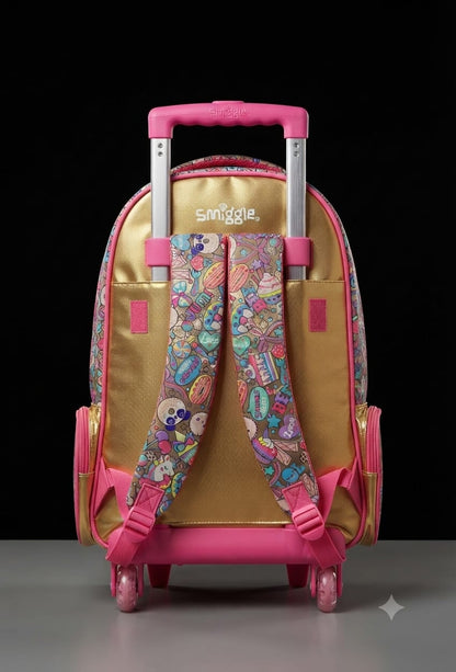 Bigman Sparkle Sequin Trolley School Backpack for Girls