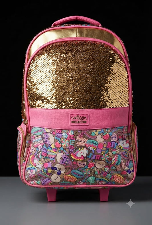 BIGMAN Sparkle Sequin | Trolley Backpack
