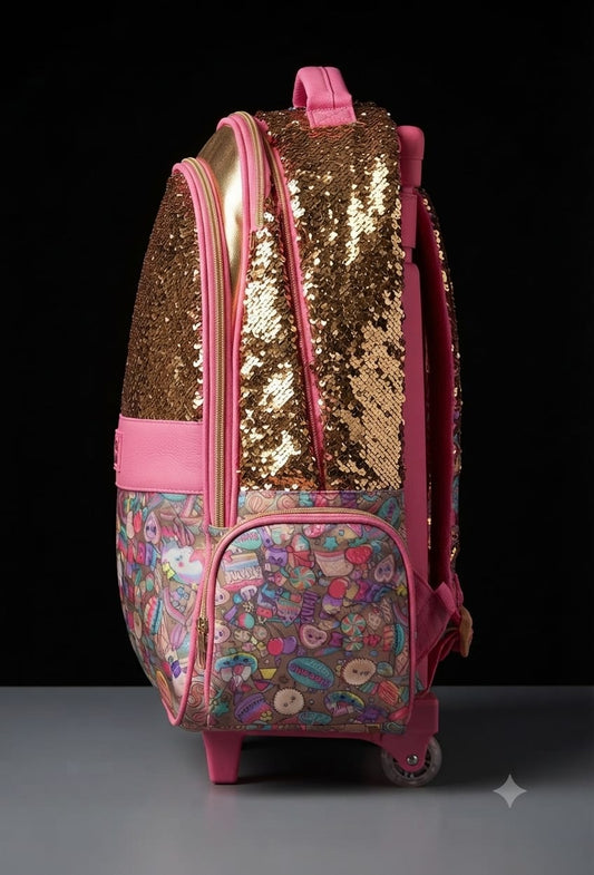 BIGMAN Sparkle Sequin | Trolley Backpack